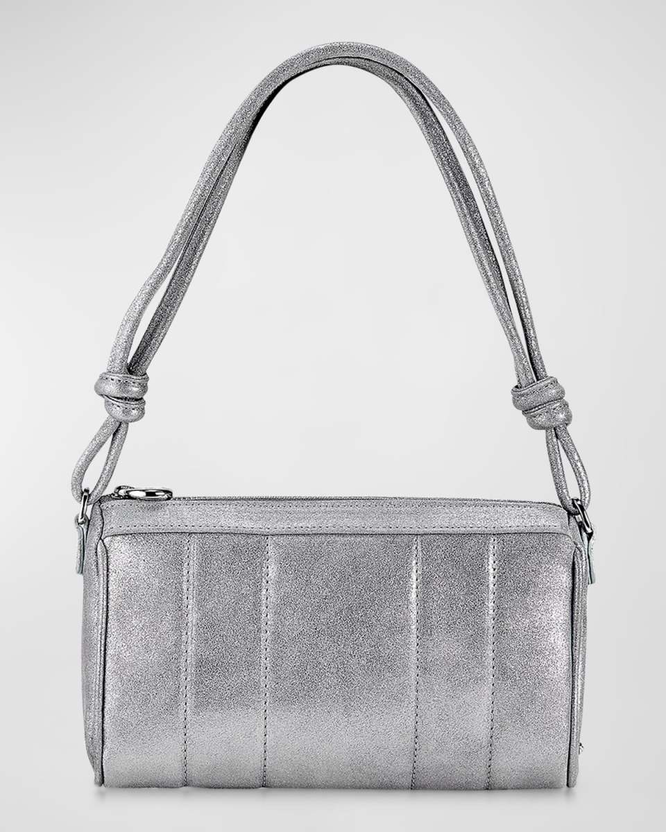 Maggie Metallic Leather Shoulder Bag